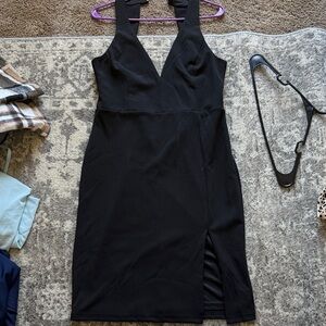 Lulu's Black Backless Dress